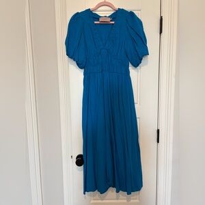 Blue midi dress